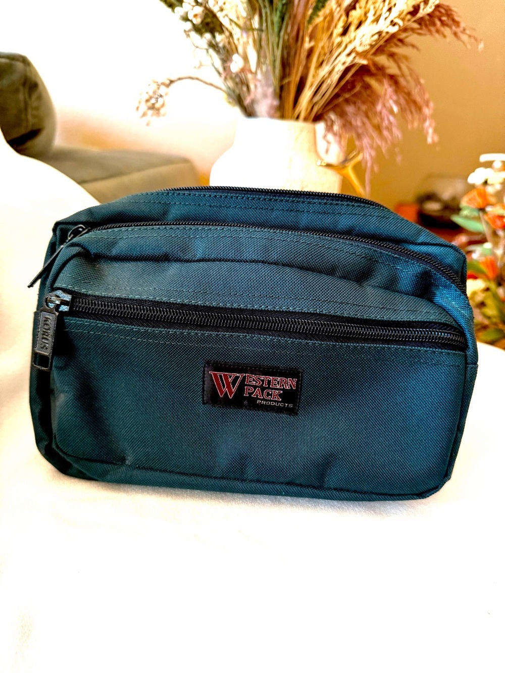 Western Pack Men's Travel Organizer Pouch - Dark Green - Like New